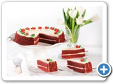 Red Velvet cake
A traditional favorite! Red velvet cake filled and iced with homemade cream cheese.
